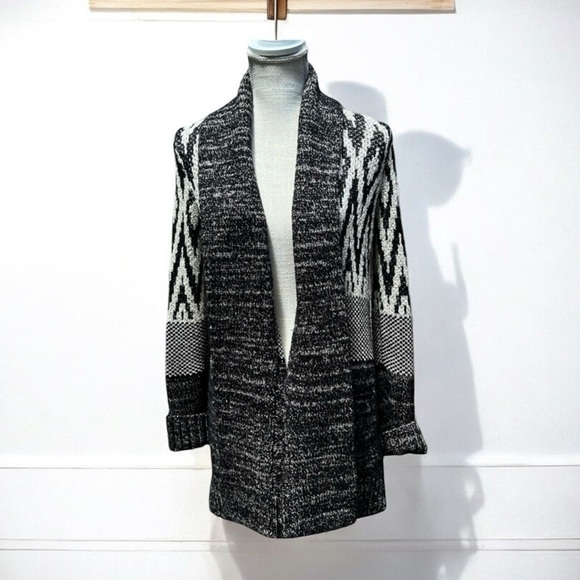 🌻Lucky Brand Stargazer Long Wool Blend Cardigan Sweater Size Small - Picture 5 of 13